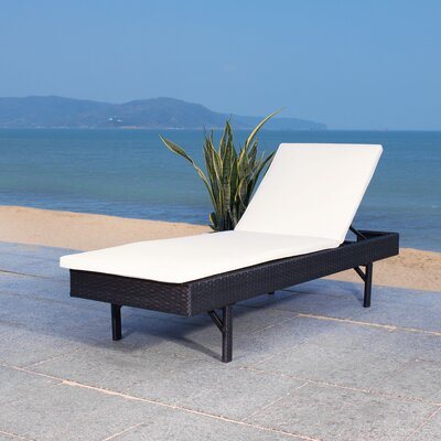Esmai 77.95" Long Reclining Single Chaise with Cushions by Latitude Run