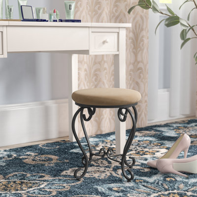 Apisan Metal Vanity Stool by Lark Manor