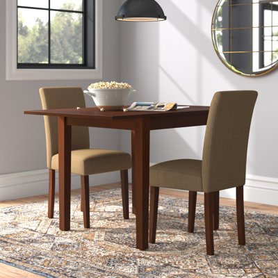 Drop Leaf Rubberwood Solid Wood Dining Set by Red Barrel Studio