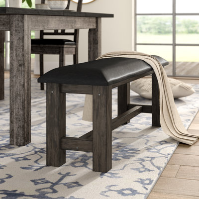 Katarina Faux Leather Bench by Mistana