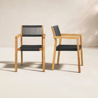 Gabby Teak Outdoor Dining Armchair by Joss & Main