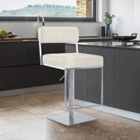 Bucholz Modern Adjustable Swivel Metal Bar Stool by Ivy Bronx