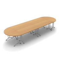 14 Person Conference Meeting Tables Complete Tables Set by Inbox Zero