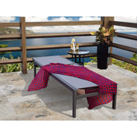 Alycen Chaise Lounge Outdoor Aluminum Flat Comfortable Patio Chair Gray by Latitude Run
