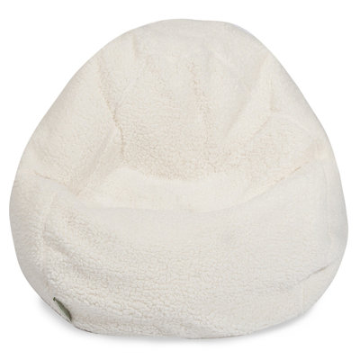 Aaliyah Standard Faux Fur Bean Bag Chair & Lounger by White Noise