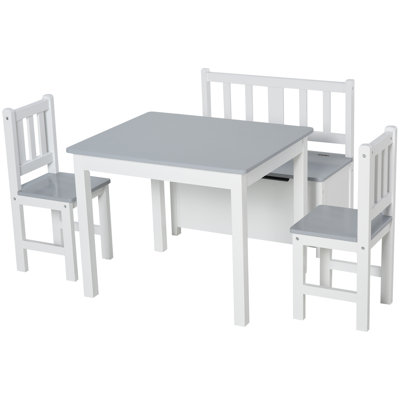Asdsit Kids 4 Piece Play Table and Chair Set by Harriet Bee