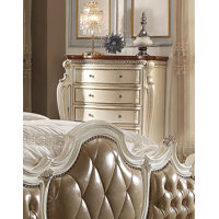 Linden Boulevard 5 Drawer 46" W Solid Wood Chest by A&J Homes Studio