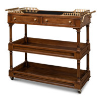 Capital Serving Cart Fruitwood Finish by Sarreid Ltd