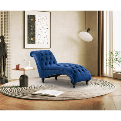 Dietburg Tufted Armless Chaise Lounge by House of Hampton