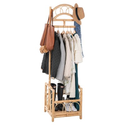 Felecia Solid Wood Hall Tree with Shoe Storage by Bayou Breeze