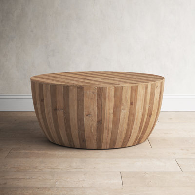 Bayer Solid Wood Drum Coffee Table by Birch Lane