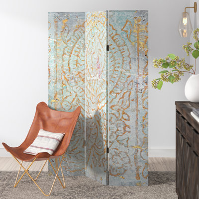 Cowger 47.25" W x 70.75" H 3 - Panel Folding Room Divider