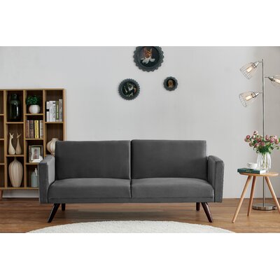 Roiguez 72" Velvet Square Arm Sofa by George Oliver