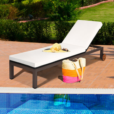 81" Long Reclining Single Chaise with Cushion by Winston Porter