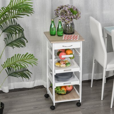 Rafelo Mobile Kitchen Cart by Winston Porter