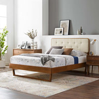 Bridgette Wood Platform Bed with Angular Frame by Modway