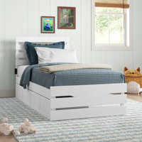 Dionis Extra Long Twin 2 Drawers Solid Wood Platform Standard Bed by Sand & Stable Baby & Kids