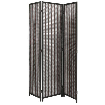 Akridge 71" H Solid Wood Folding Room Divider