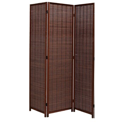 Akridge 71" H Solid Wood Folding Room Divider