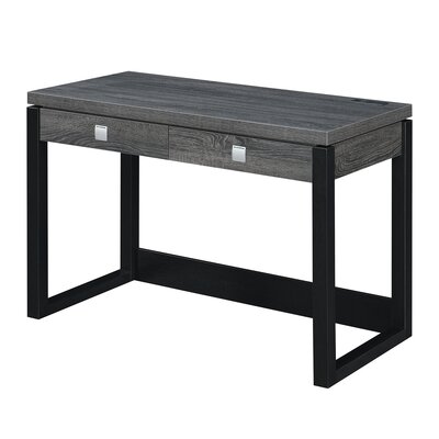 Sarhan Desk with Built-in Outlets by Ebern Designs