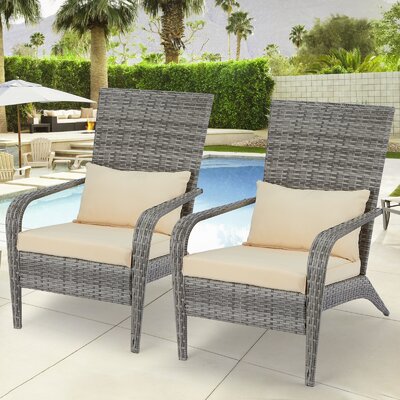 Wicker Lightweight Adirondack Chair by Red Barrel Studio