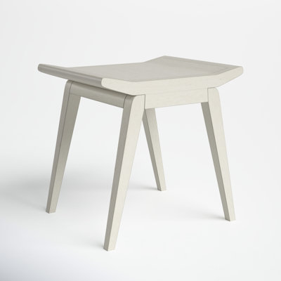 Wood Minimalistic Curved Living Room Stool