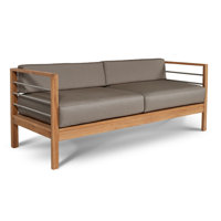 Wherry SoHo Teak Outdoor Sofa by Wrought Studio