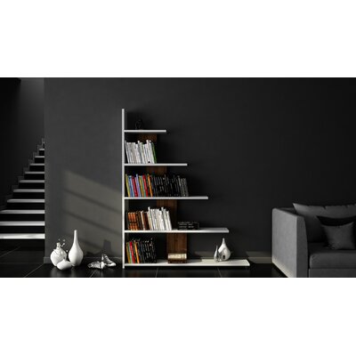 Anuj 47.2" H x 48" W Geometric Bookcase