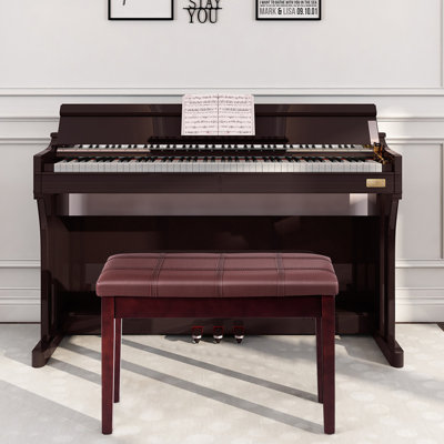 Alumbaugh Faux Leather Flip Top Storage Bench by Red Barrel Studio