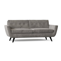 Callie 85" Wide Square Arm Sofa with Reversible Cushions by Poshbin