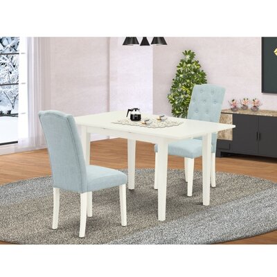 Alyssya Butterfly Leaf Rubberwood Solid Wood Dining Set by Red Barrel Studio