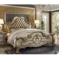 Dresden Gold Patina Queen Bed