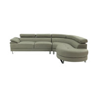 Dederang 2 - Piece Faux Leather Sectional by Wade Logan