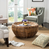 Solid Wood Solid Coffee Table by Bay Isle Home