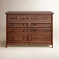 Melusina 10-drawer 60-inch Solid Wood Double Dresser by Birch Lane