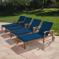 Bevelyn Reclining Chaise Lounge with Cushion by Winston Porter