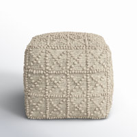 Beckett 17.7" Wide Square Pouf Ottoman by Joss & Main