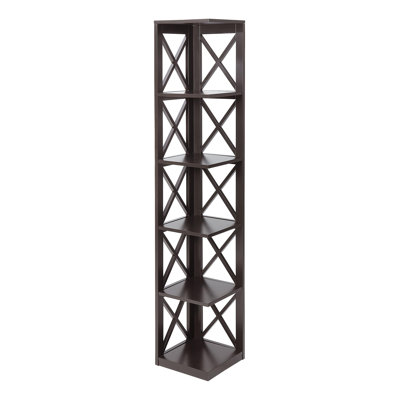 Darek 63.75" H x 12" W Corner Bookcase by Beachcrest Home