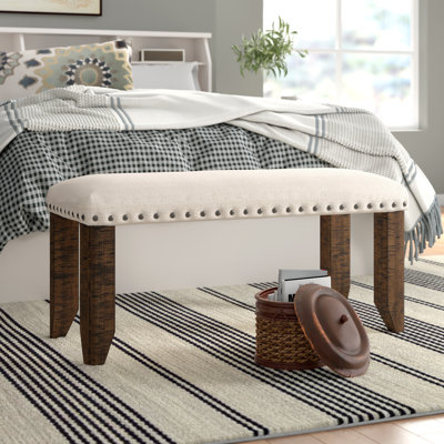 Ashville Upholstered Bench by Three Posts