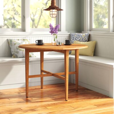 Zackary Drop Leaf Solid Wood Dining Table by Andover Mills
