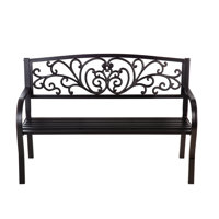 Blooming Garden Metal Bench by House of Hampton