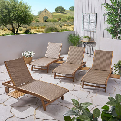 Kingsteignt Reclining Chaise Lounge by Bay Isle Home