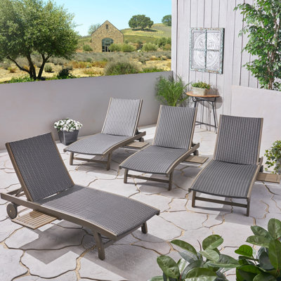 Kingsteignt Reclining Chaise Lounge by Bay Isle Home