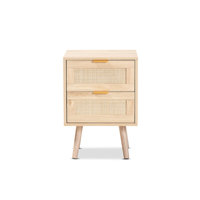 Behiye 2 - Drawer Nightstand in Oak Brown by George Oliver