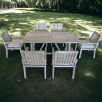 Jessica Casual Teak Patio Dining Chair with Cushion by Gracie Oaks