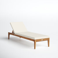 Ruark Outdoor Acacia Chaise Lounge by Latitude Run