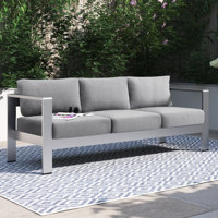Shore Sunbrella Fabric Aluminum Outdoor Patio Sofa by Modway