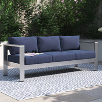 Shore Sunbrella Fabric Aluminum Outdoor Patio Sofa by Modway