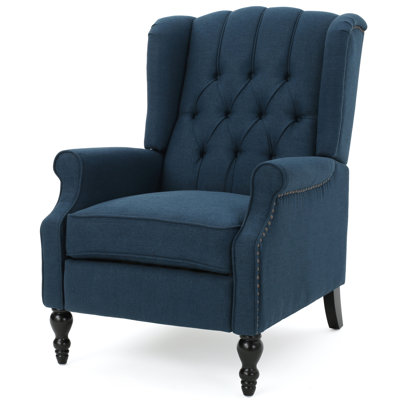 Val 28.5" Wide Manual Wing Chair Recliner by Three Posts