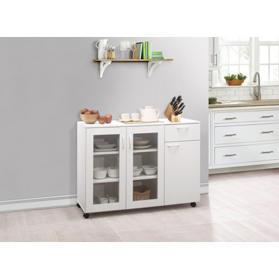 Greigsville Buffet Server Sideboard Kitchen Storage Cabinet with Adjustable Shelves & Drawer by Winston Porter